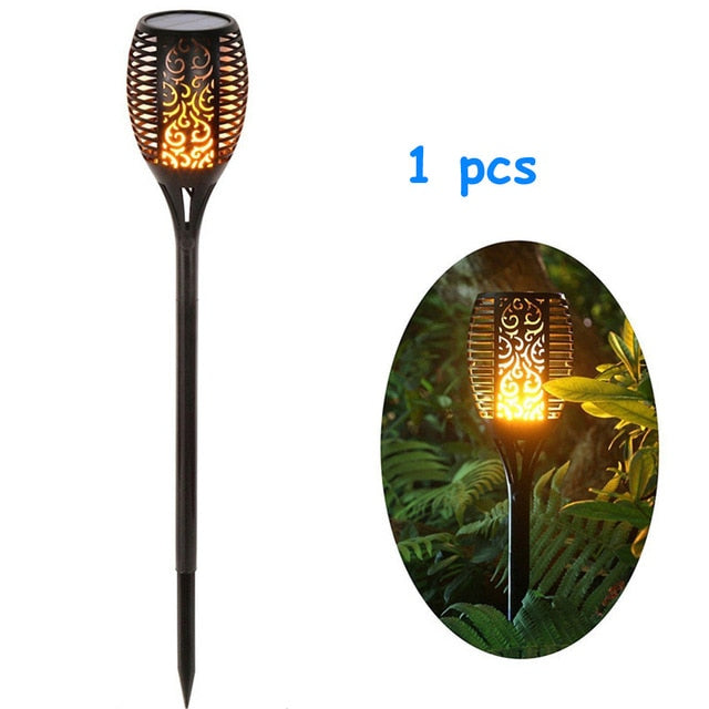 LED Solar Dancing Flame Torch