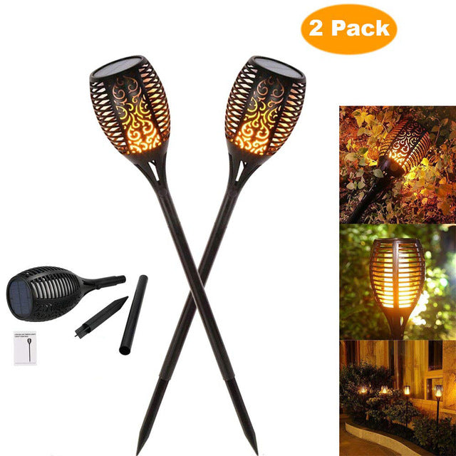 LED Solar Dancing Flame Torch