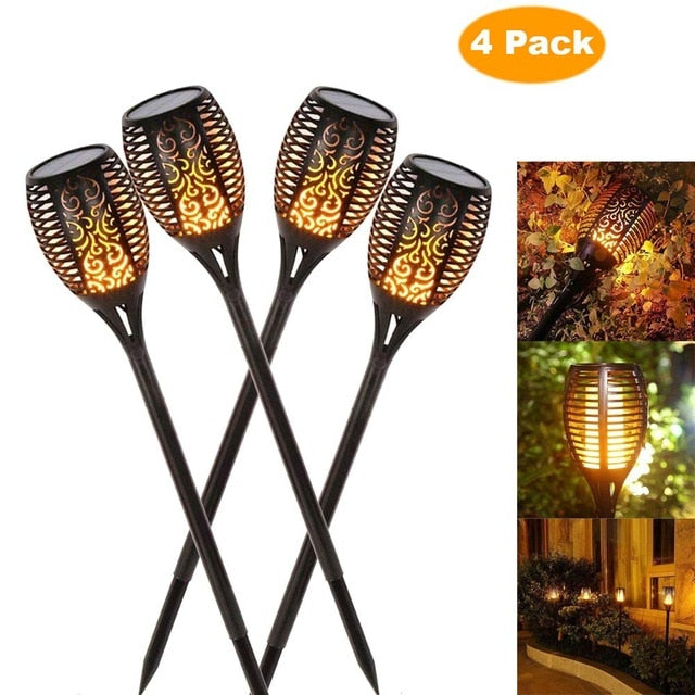 LED Solar Dancing Flame Torch