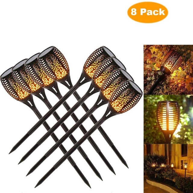 LED Solar Dancing Flame Torch
